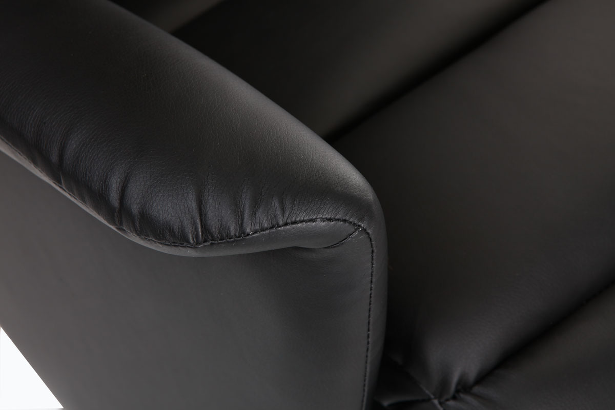 Poltrona relax manuale nero NELSON