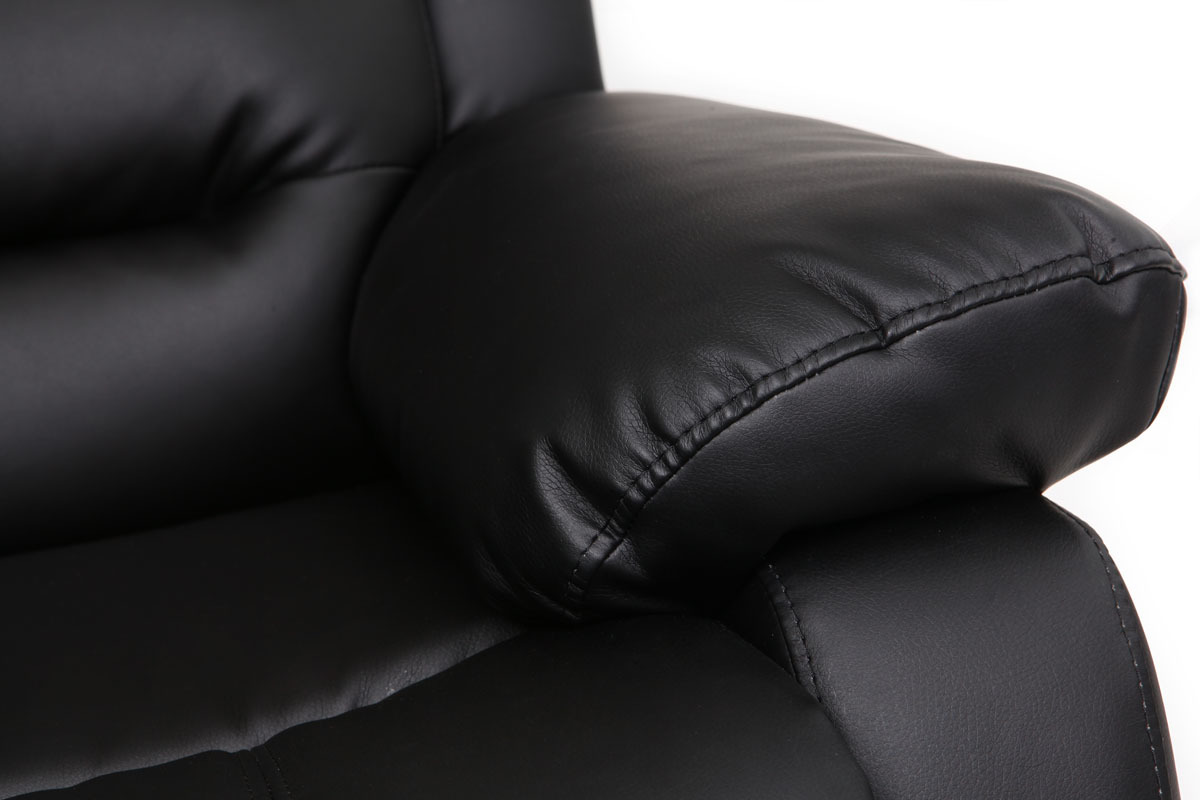 Poltrona relax manuale nero TED