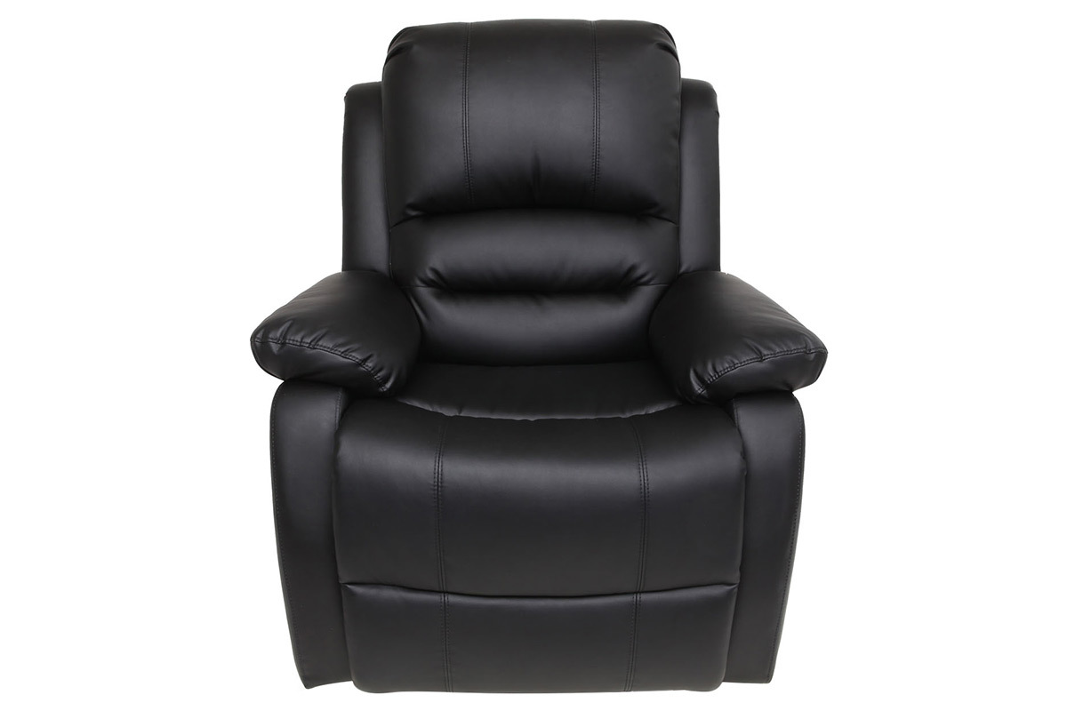 Poltrona relax manuale nero TED