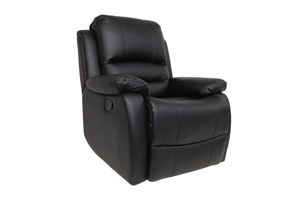 Poltrona relax manuale nero TED