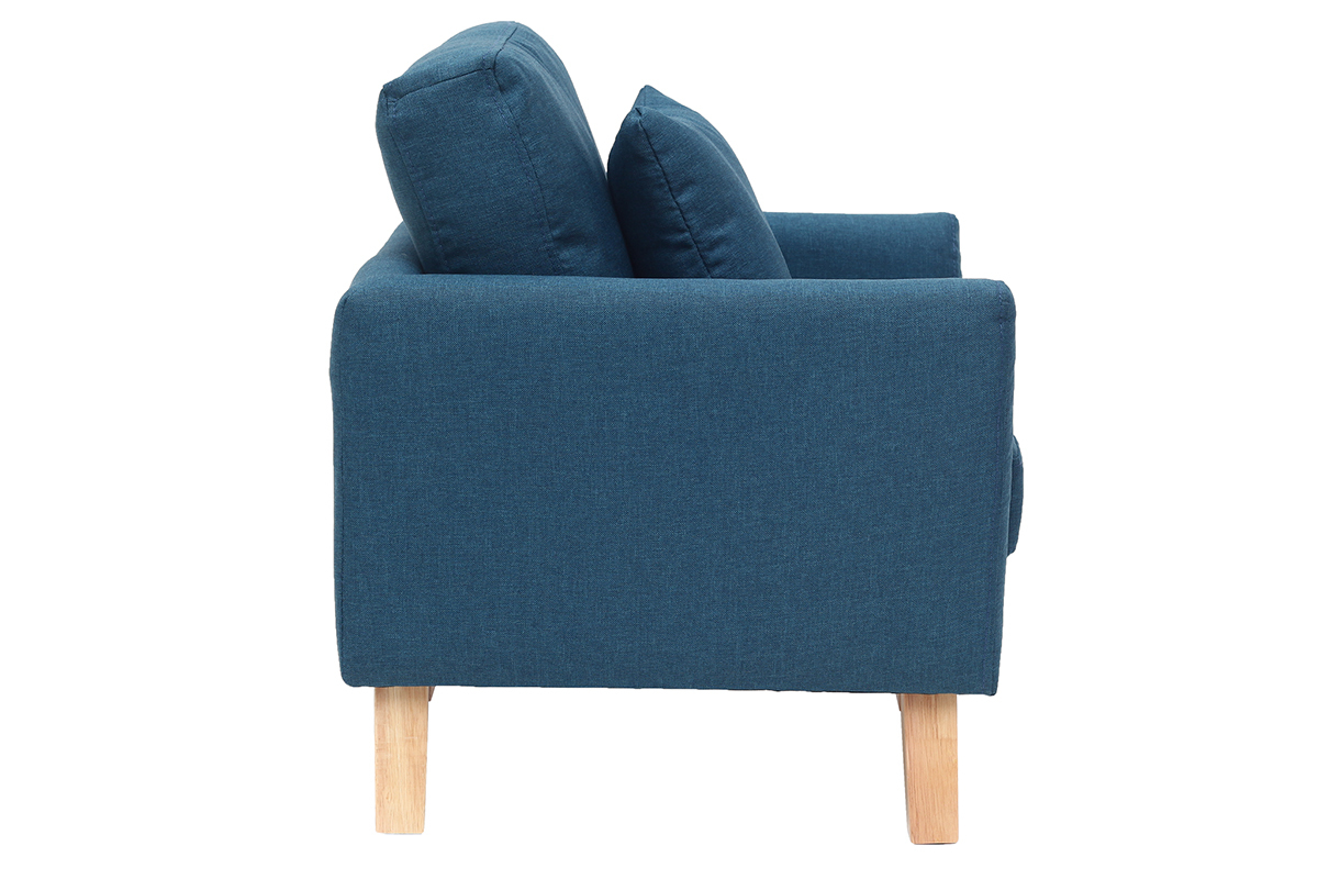 Poltrona scandinava bambino sfoderabile in tessuto blu anatra BABY OSLO
