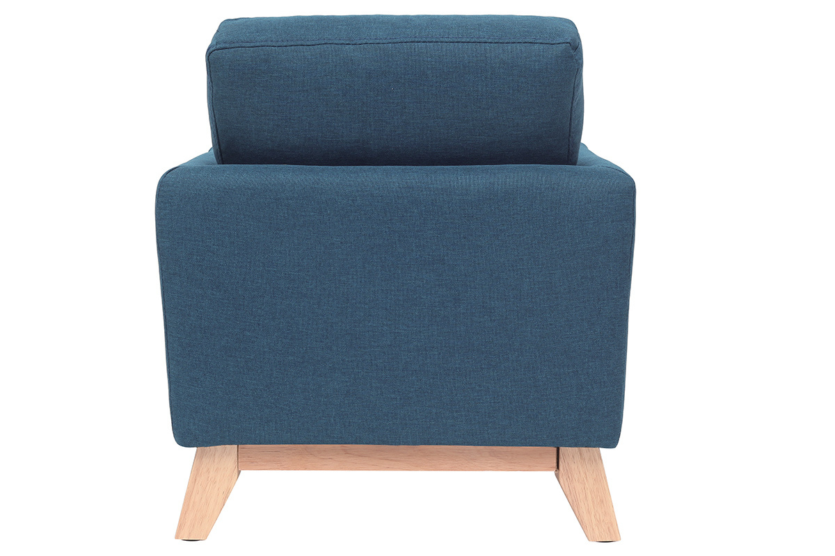Poltrona scandinava bambino sfoderabile in tessuto blu anatra BABY OSLO