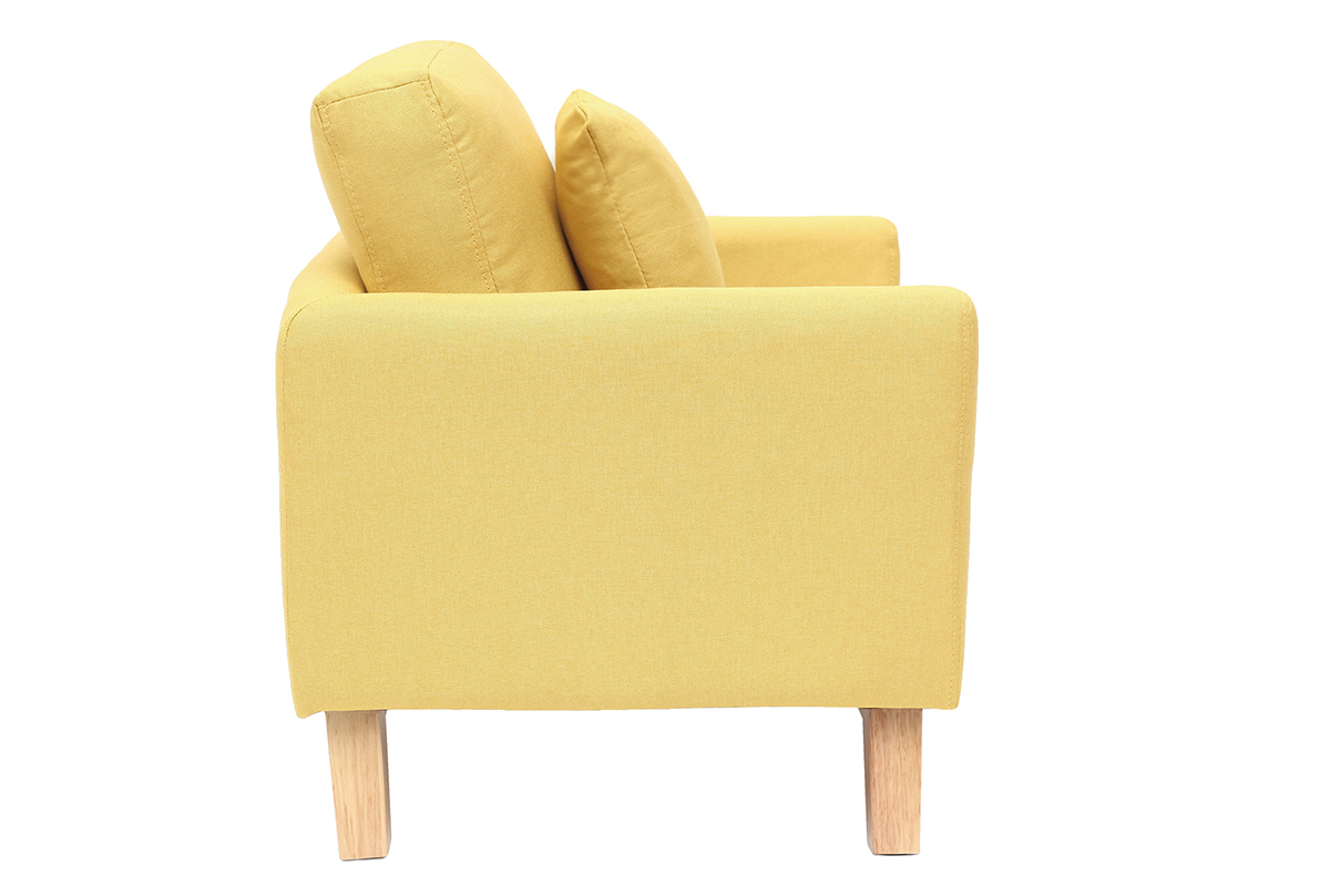 Poltrona scandinava bambino sfoderabile in tessuto giallo BABY OSLO