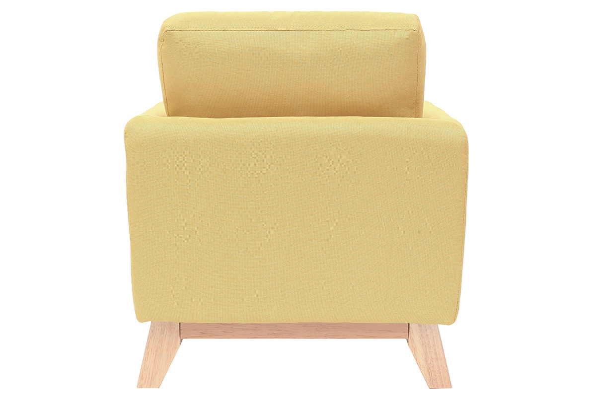 Poltrona scandinava bambino sfoderabile in tessuto giallo BABY OSLO