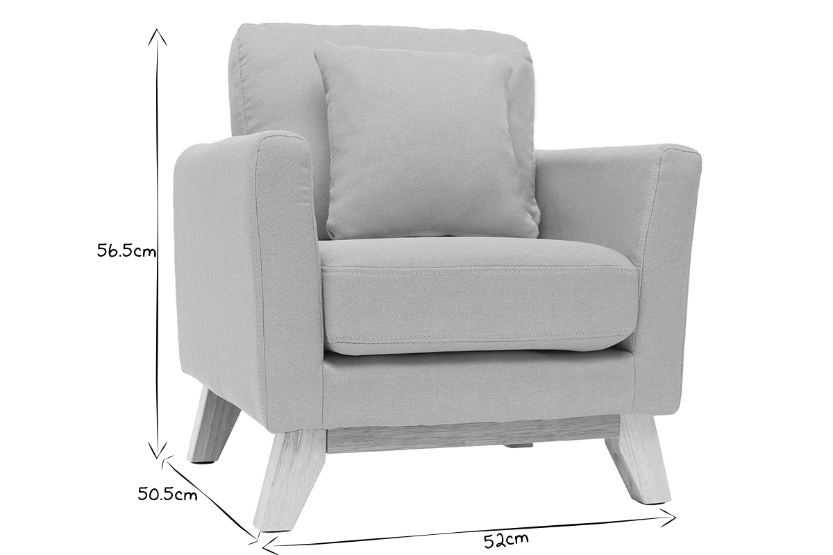 Poltrona scandinava bambino sfoderabile in tessuto rosa BABY OSLO