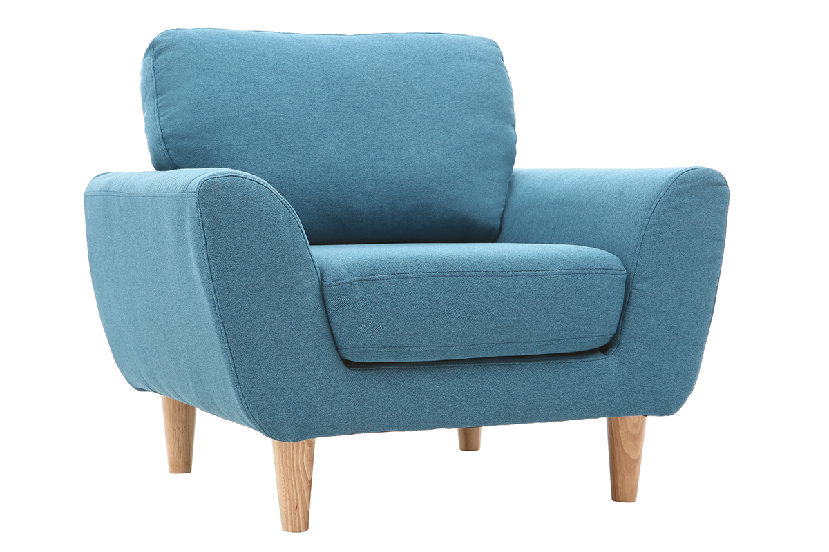 Poltrona scandinava Blu anatra ALICE