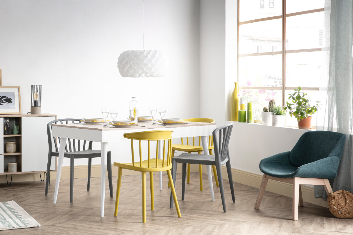 Poltrona scandinava effetto velluto blu-verde WILLY
