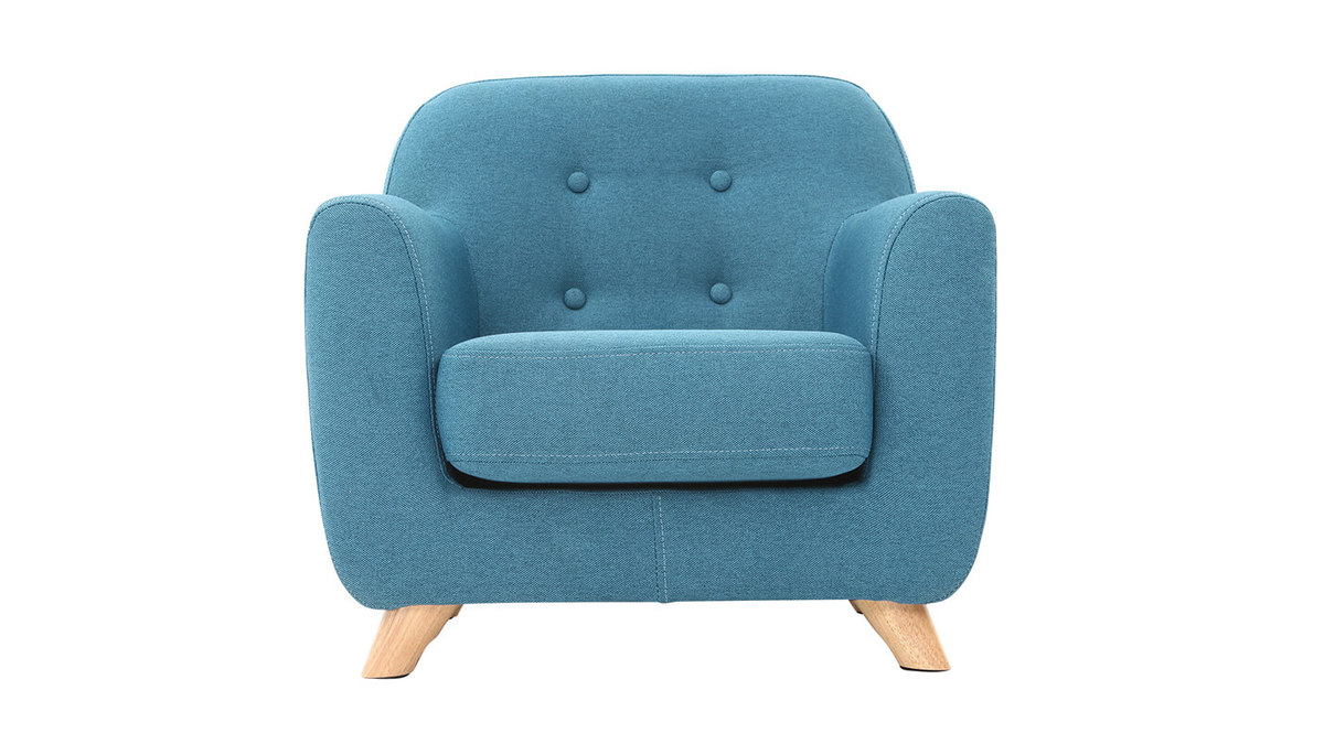 Poltrona scandinava per bambino blu petrolio NORKID