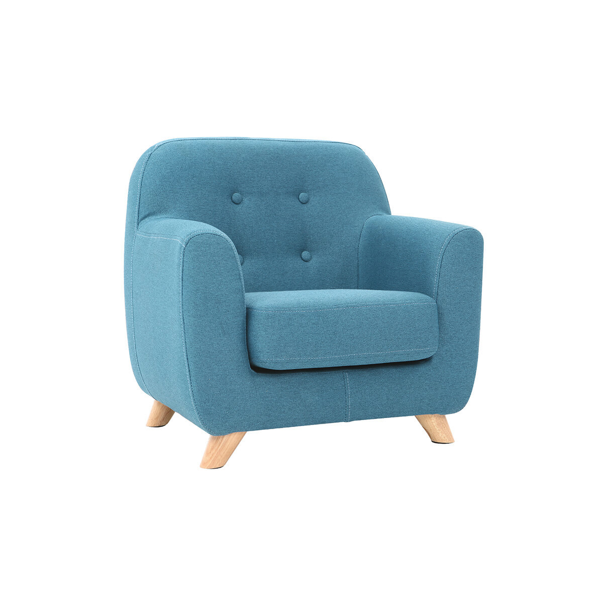 Poltrona scandinava per bambino blu petrolio NORKID
