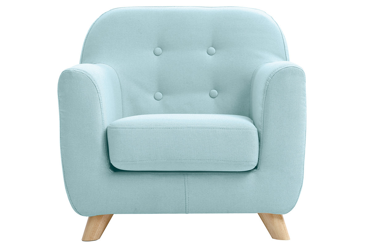 Poltrona scandinava per bambino verde acqua NORKID