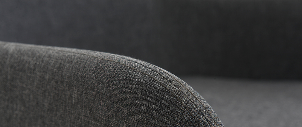 Poltrona - sedia a dondolo design in tessuto Grigio scuro SHANA