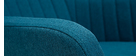 Poltrona-sedia a dondolo scandinava in tessuto Blu anatra ALEYNA