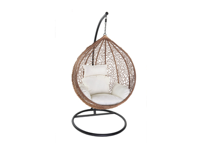 Poltrona sospesa a uovo in resina stile giunco MOJO