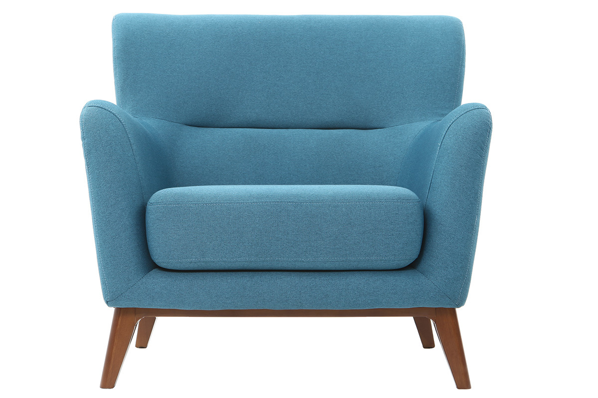 Poltrona vintage blu petrolio MARKUS
