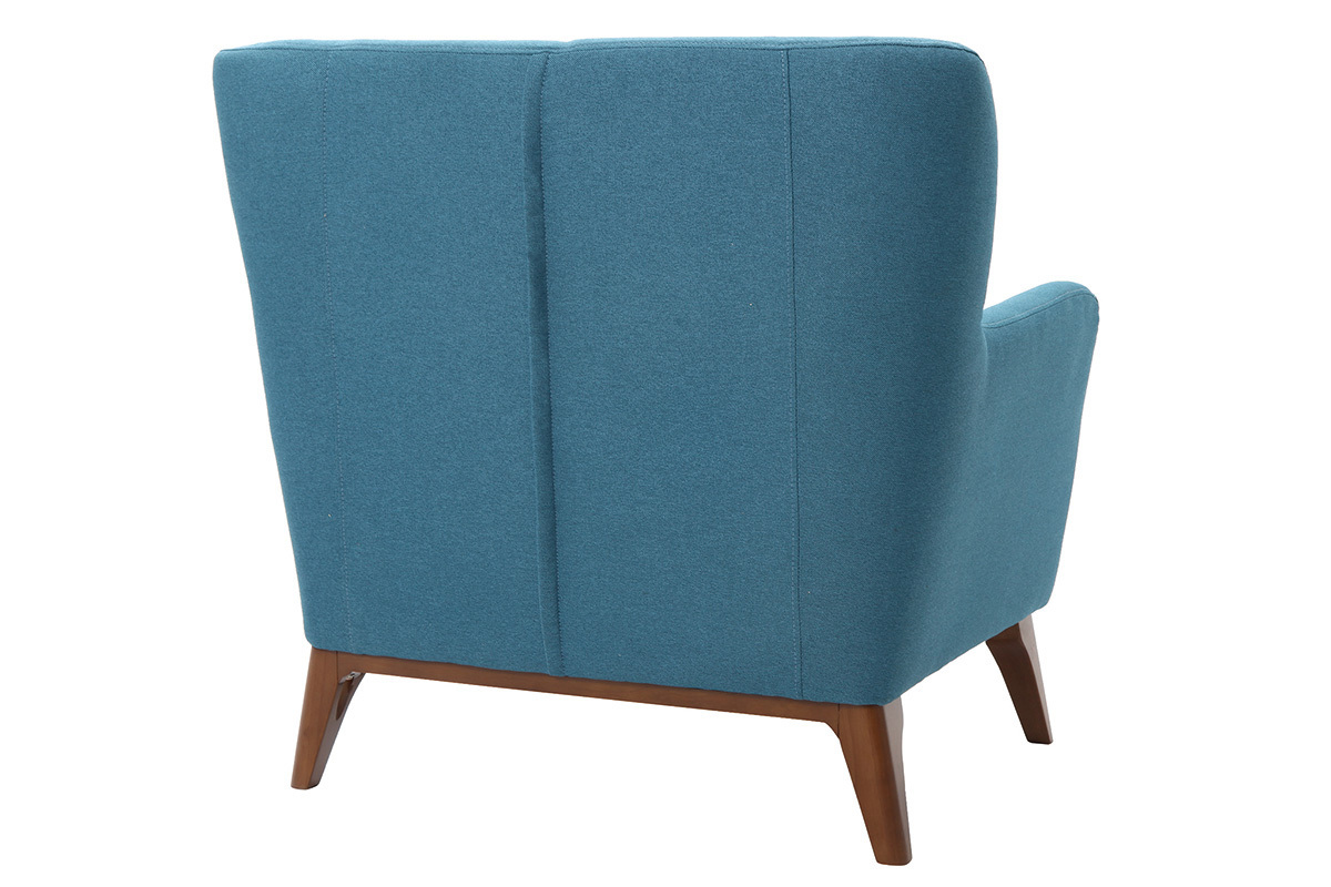 Poltrona vintage blu petrolio MARKUS