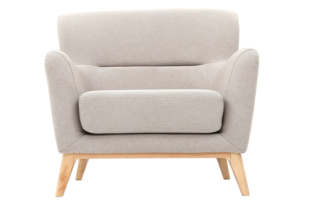 Poltrona vintage grigio chiaro MARKUS