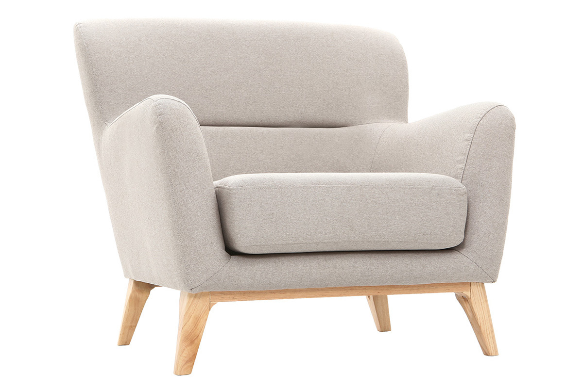 Poltrona vintage grigio chiaro MARKUS