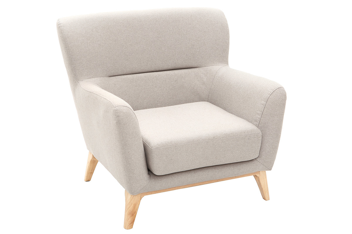 Poltrona vintage grigio chiaro MARKUS
