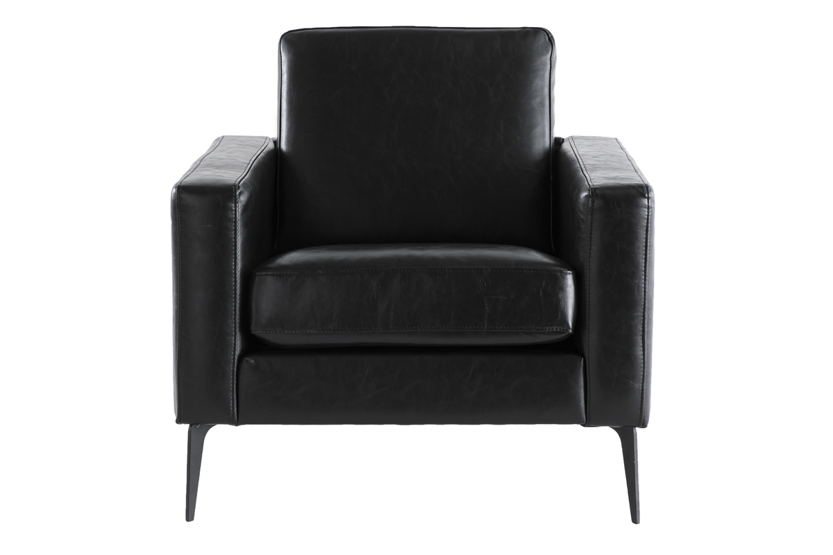 Poltrona vintage nero RICCI