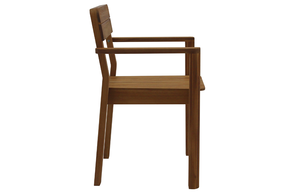Poltrone da giardino legno massello (set di 2) AKIS