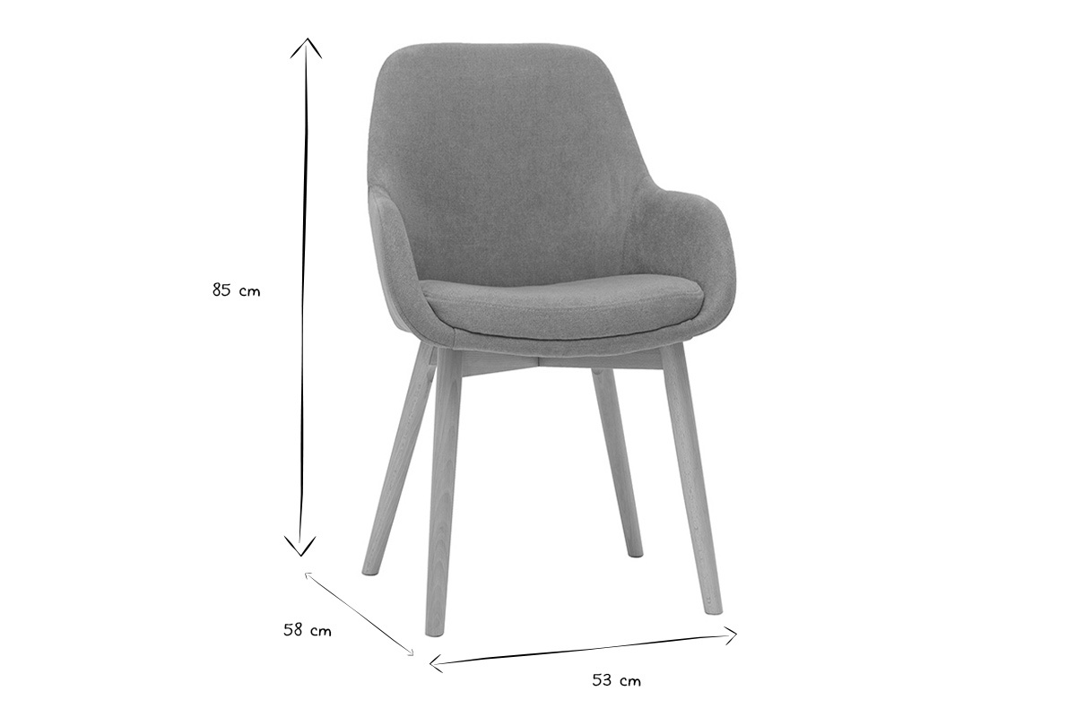 Poltrone scandinave in tessuto effetto velluto giallo senape e legno chiaro massello (lotto di 2) HOLO