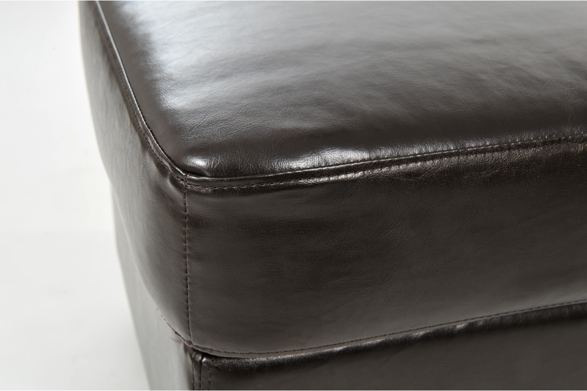 Pouf / appoggia piedi CLUB pelle marrone