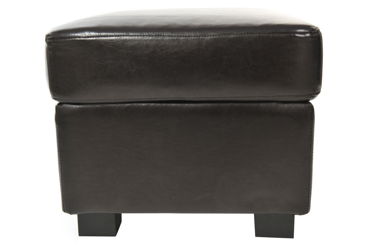 Pouf / appoggia piedi CLUB pelle marrone