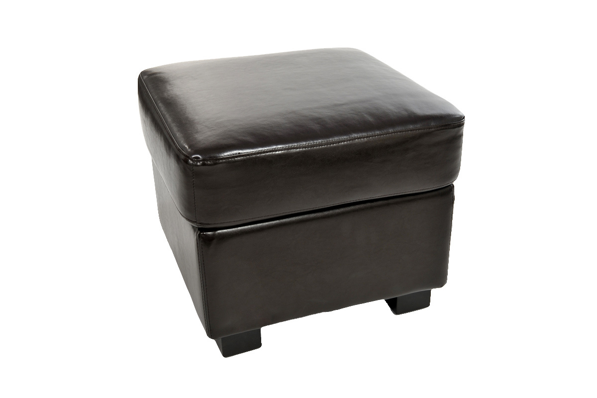 Pouf / appoggia piedi CLUB pelle marrone