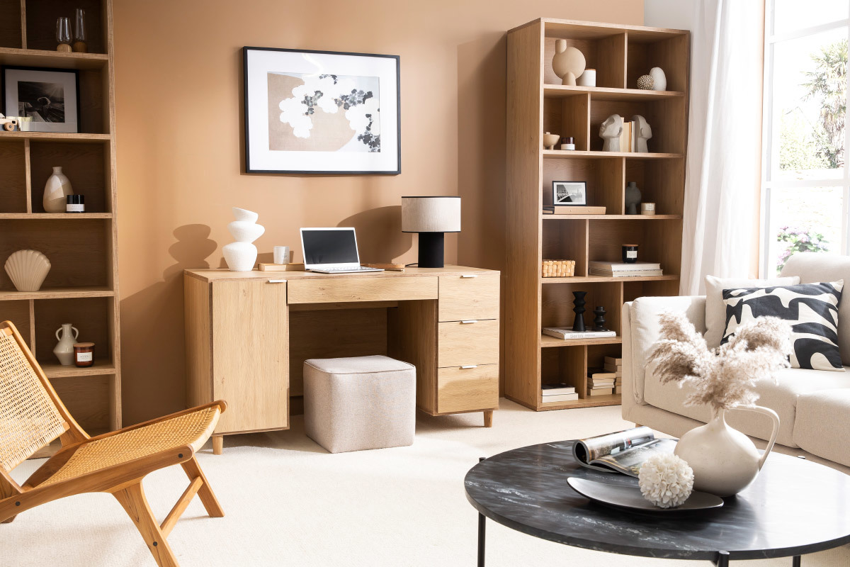 Pouf design quadrato in tessuto mattone PAVE