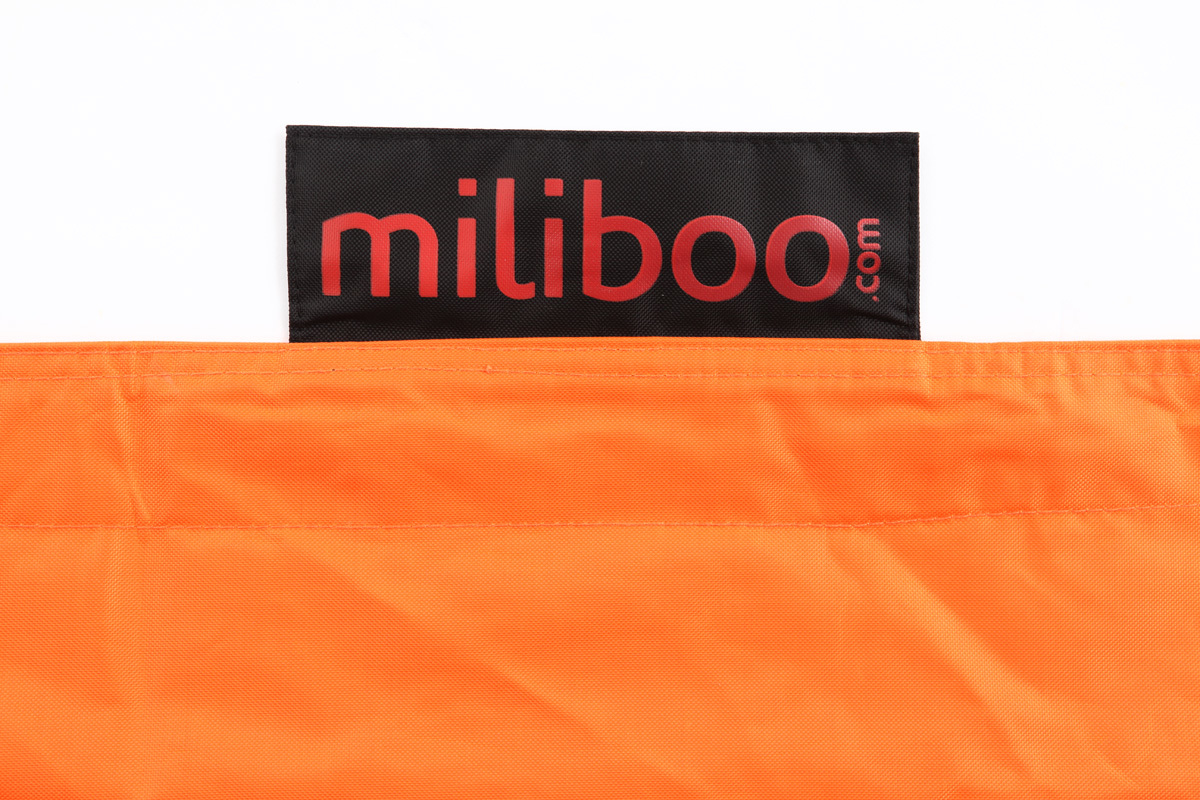 Pouf gigante design arancione BIG MILIBAG