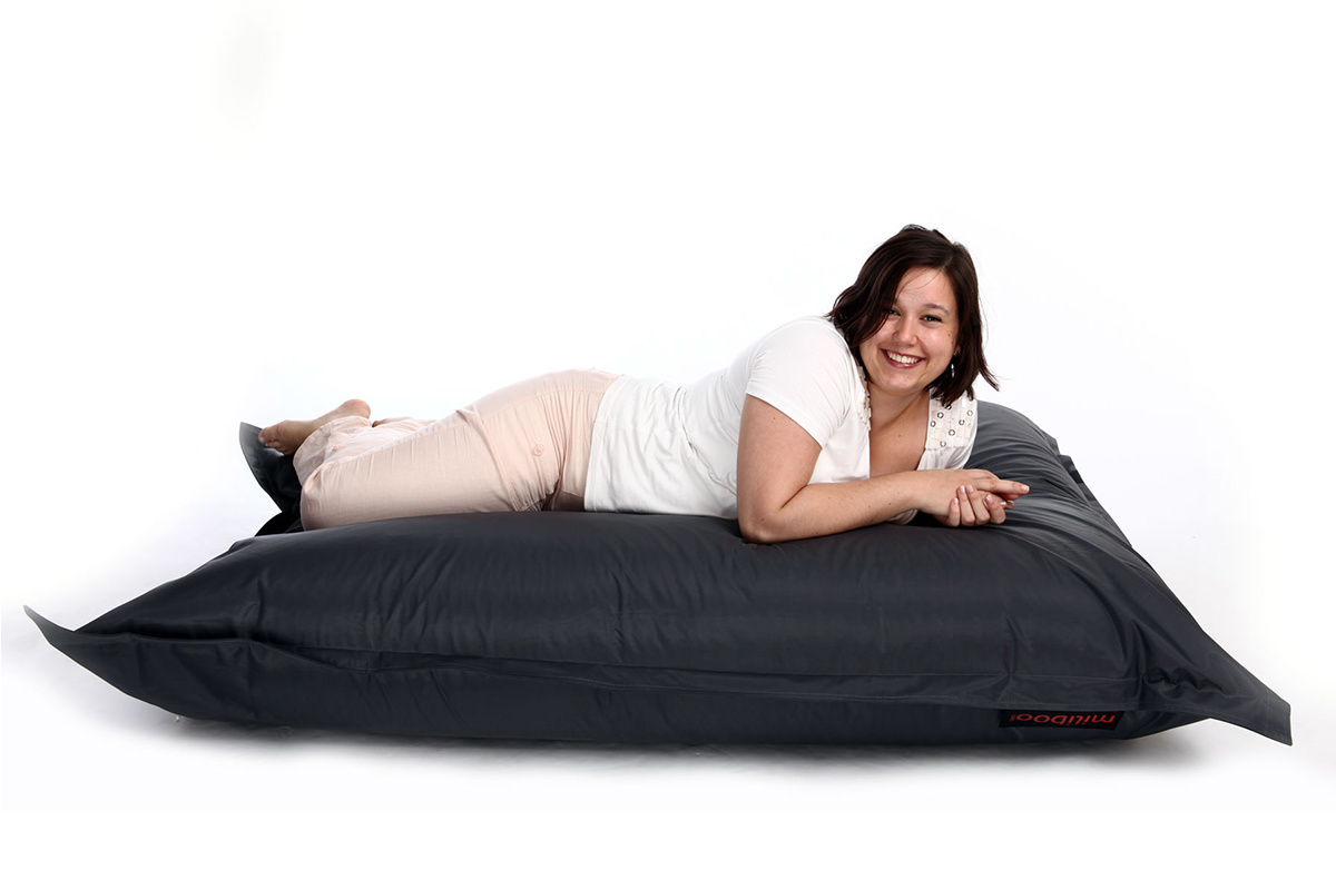 Pouf gigante design grigio BIG MILIBAG