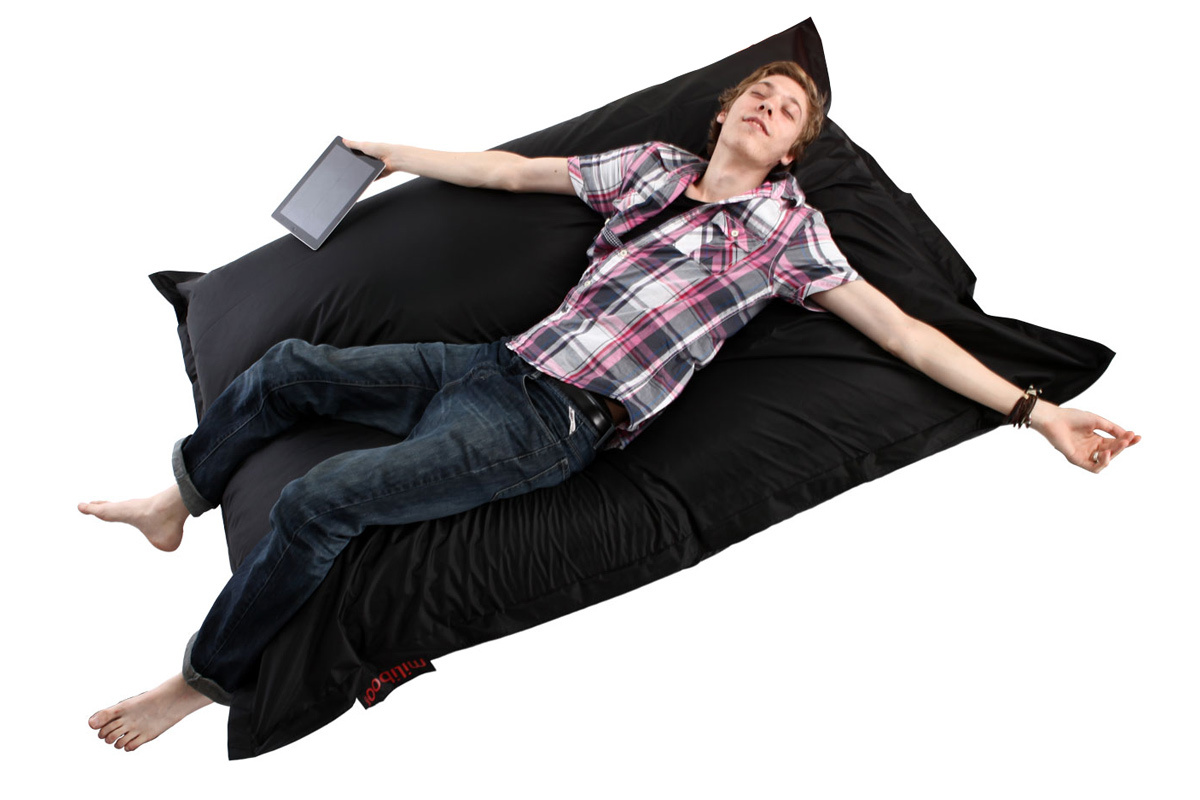 Pouf gigante design nero BIG MILIBAG