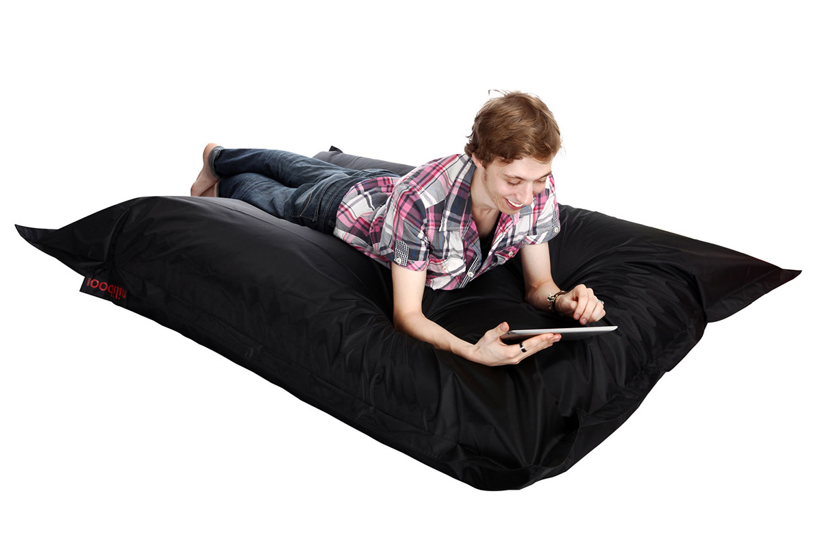 Pouf gigante design nero BIG MILIBAG