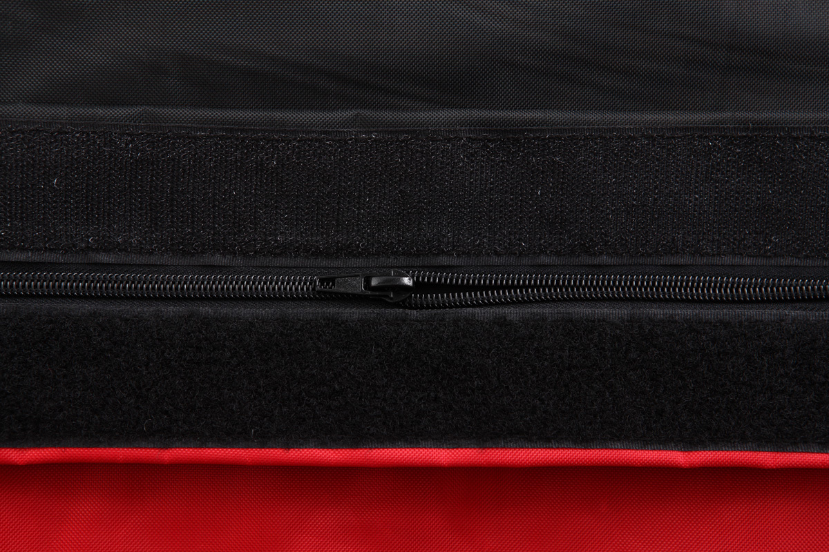 Pouf gigante design nero e rosso BIG MILIBAG