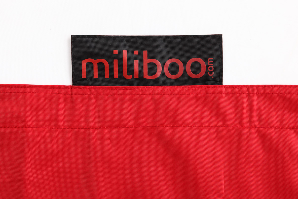Pouf gigante design rosso BIG MILIBAG