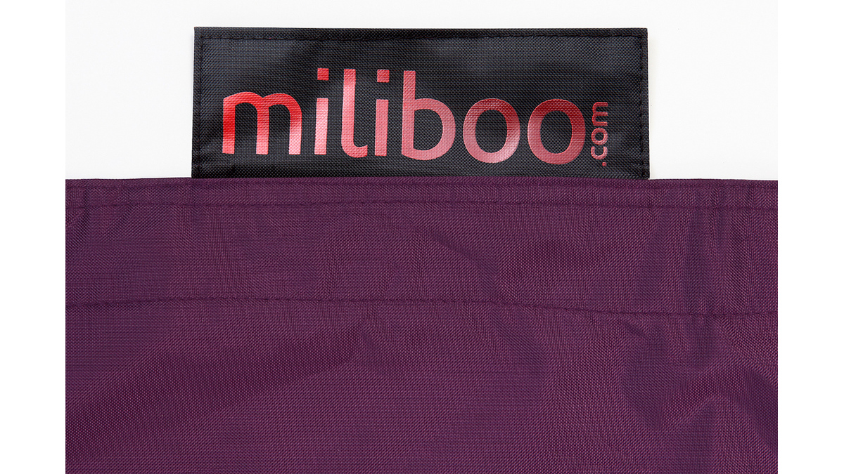 Pouf gigante poliestere viola BIG MILIBAG