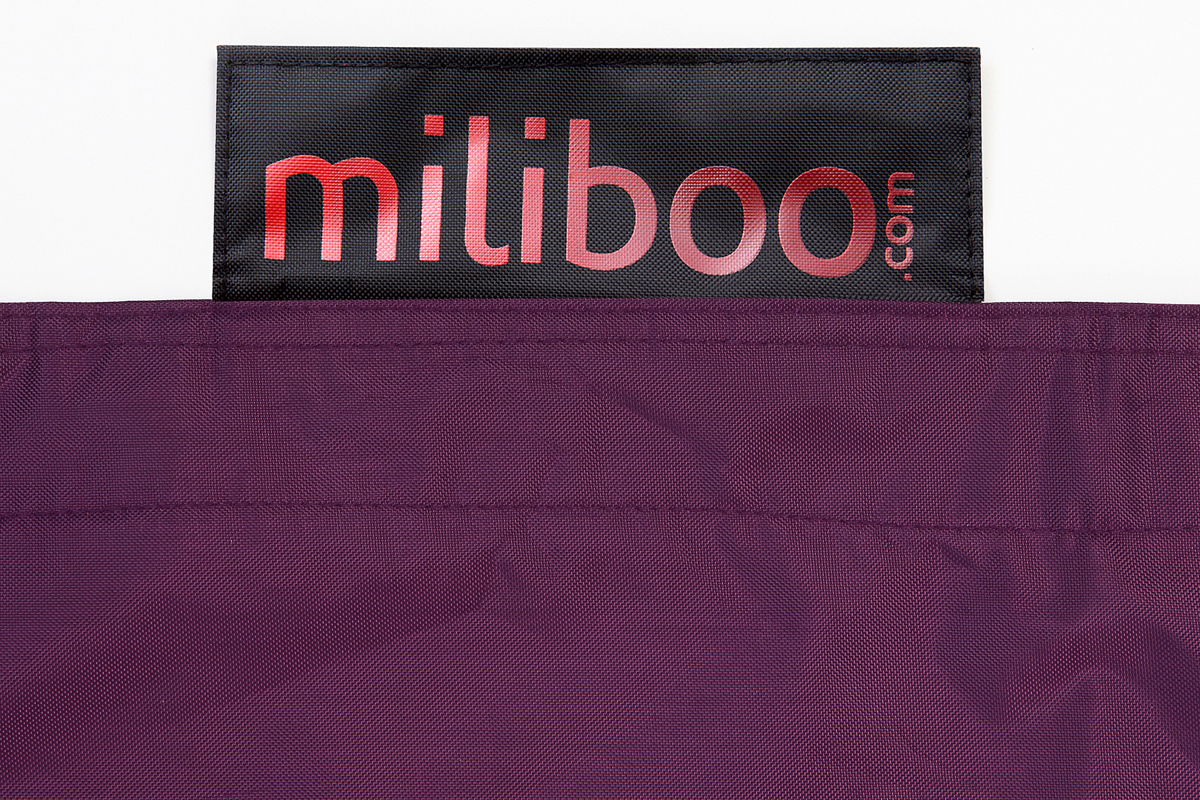 Pouf gigante poliestere viola BIG MILIBAG