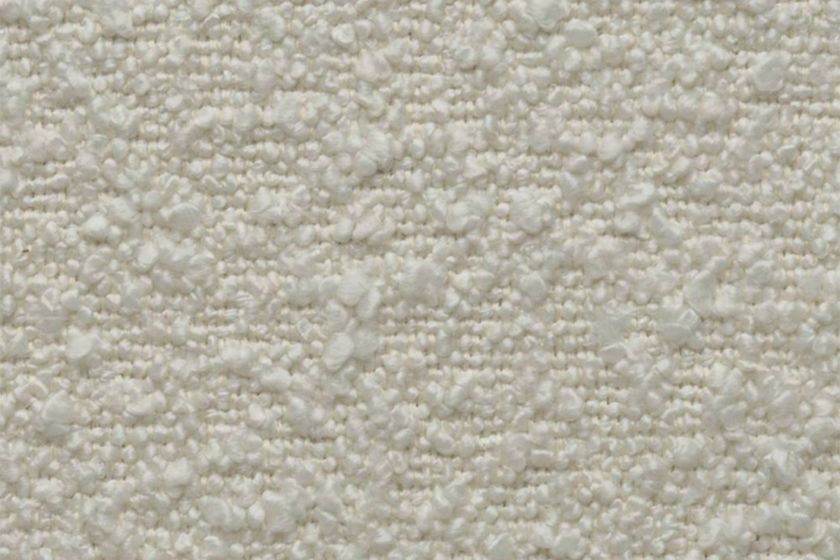 Pouf modulo divano in tessuto effetto lana boucl cru MORRIS