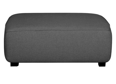 Pouf modulo divano in tessuto grigio antracite PLURIEL