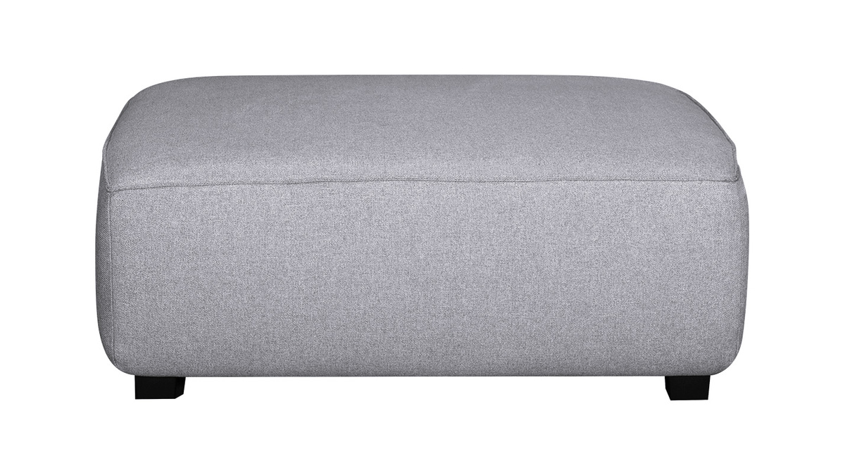 Pouf modulo divano in tessuto grigio chiaro PLURIEL