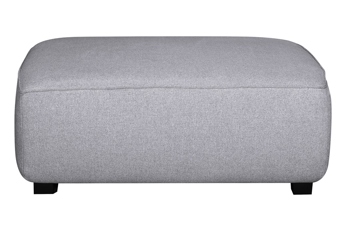 Pouf modulo divano in tessuto grigio chiaro PLURIEL