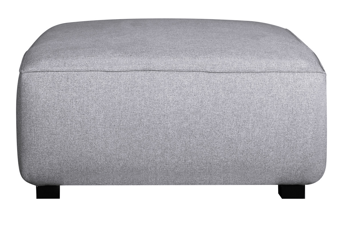 Pouf modulo divano in tessuto grigio chiaro PLURIEL