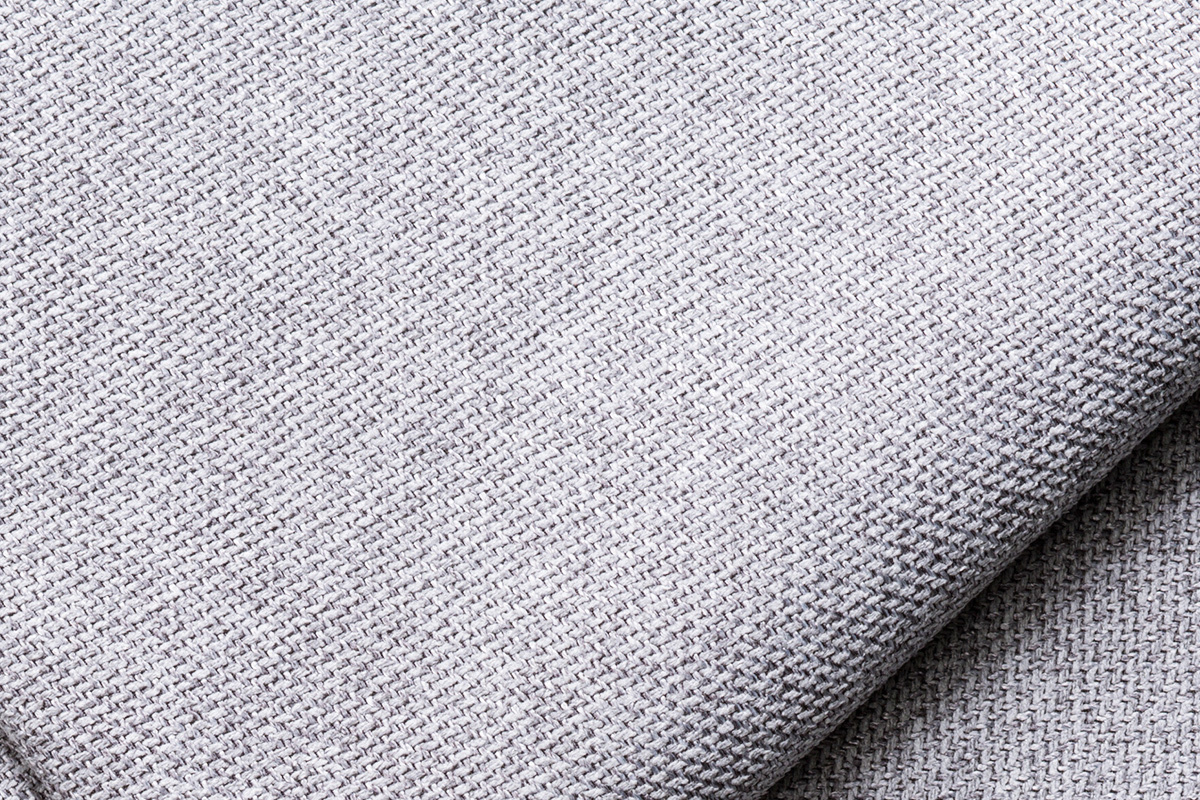 Pouf modulo divano in tessuto grigio chiaro PLURIEL