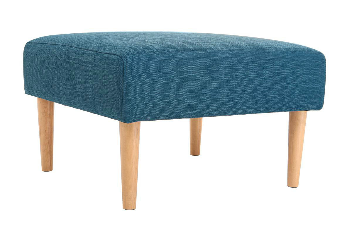 Pouf / poggiapiedesign blu OSCAR