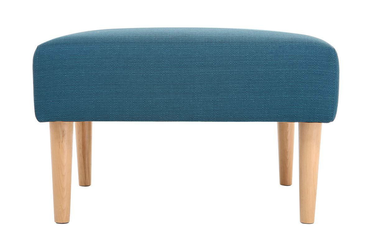 Pouf / poggiapiedesign blu OSCAR
