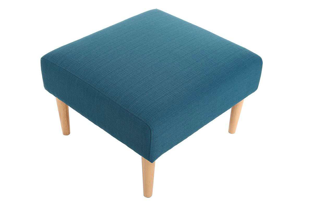 Pouf / poggiapiedesign blu OSCAR
