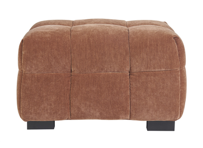 Pouf poggiapiedi design in tessuto effetto bruciato CORTO