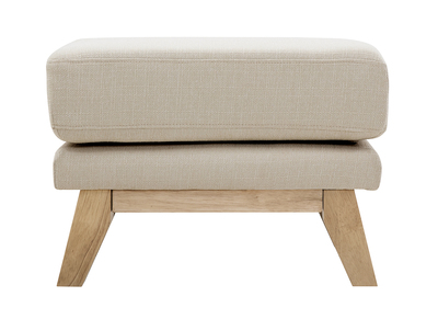 Pouf poggiapiedi scandinavo sfoderabile beige OSLO