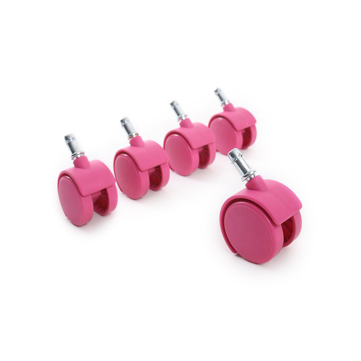 Rotelle rosa compatibili base bianca
