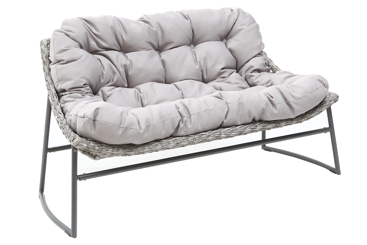 Salotto da giardino design grigio COMFY